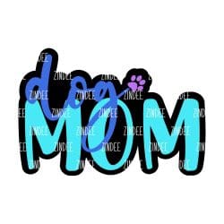 Dog Mom – Acrylic Badge Reel Blank (2") No Hole | Optional Sticker or UV DTF