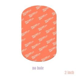 Pill Shape 2 inch (lightweight acrylic) NO HOLE