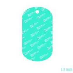 Alternative view of Dog Tag/Pill Shape Acrylic Blank- Sticker- UV DTF (1.5 inch)