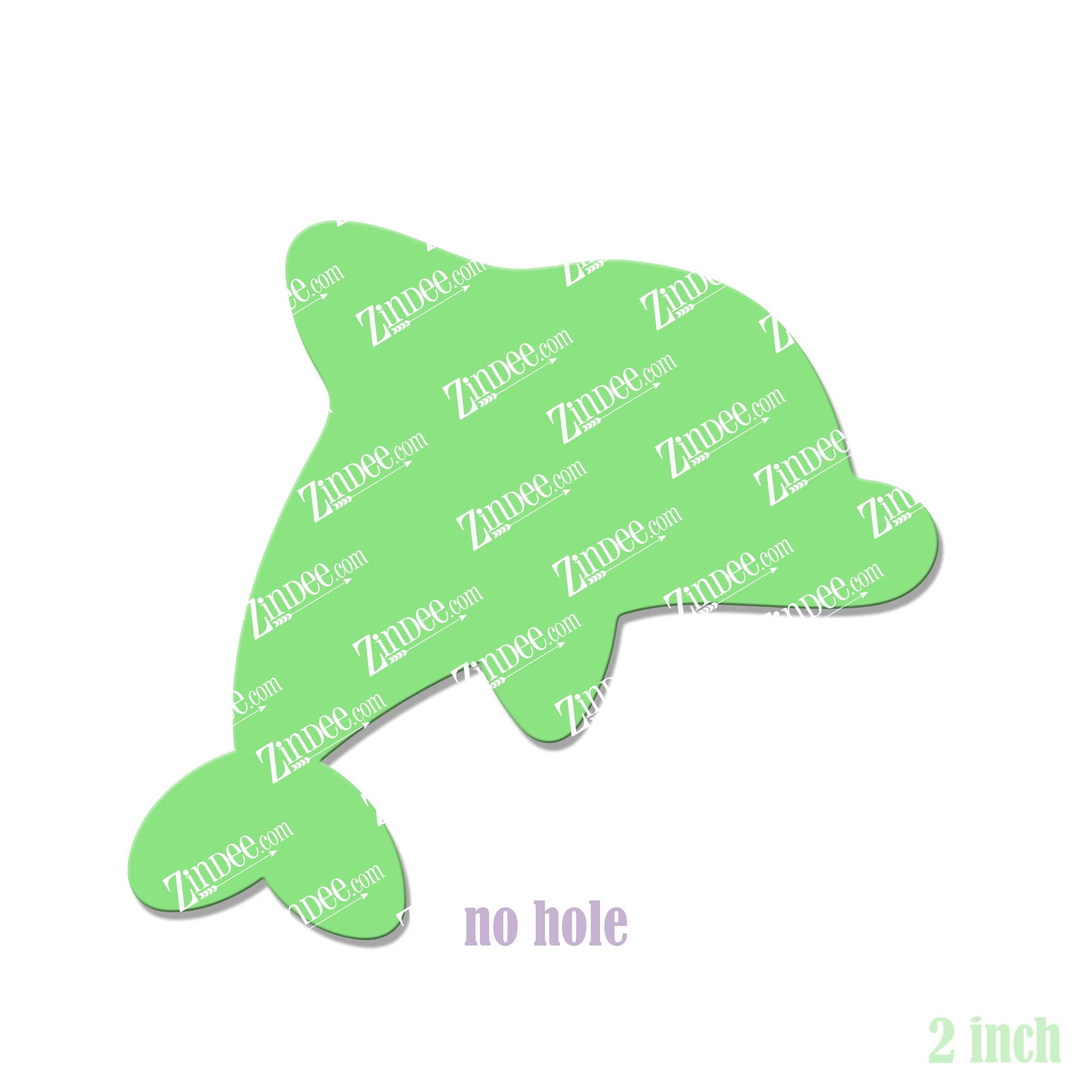 Alternative view of Dolphin Baby Acrylic Blank- Sticker- UV DTF (2 inch) NO HOLE