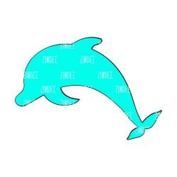 Alternative view of Dolphin acrylic blank (3 inch)