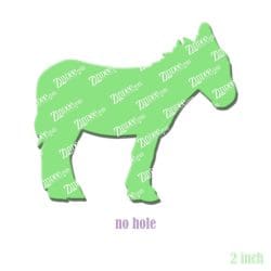 Donkey acrylic blank (2 inch) NO HOLE
