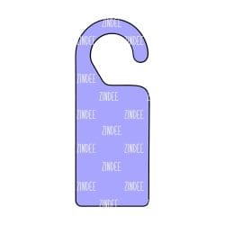 Alternative view of Door Hanger 9X3.5 inch (White Acrylic)