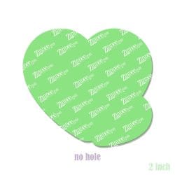 Alternative view of Double Heart – Acrylic Badge Reel Blank (2") No Hole | Optional Sticker or UV DTF
