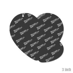 Alternative view of Double Heart Acrylic Blank- Sticker- UV DTF (3 inch)