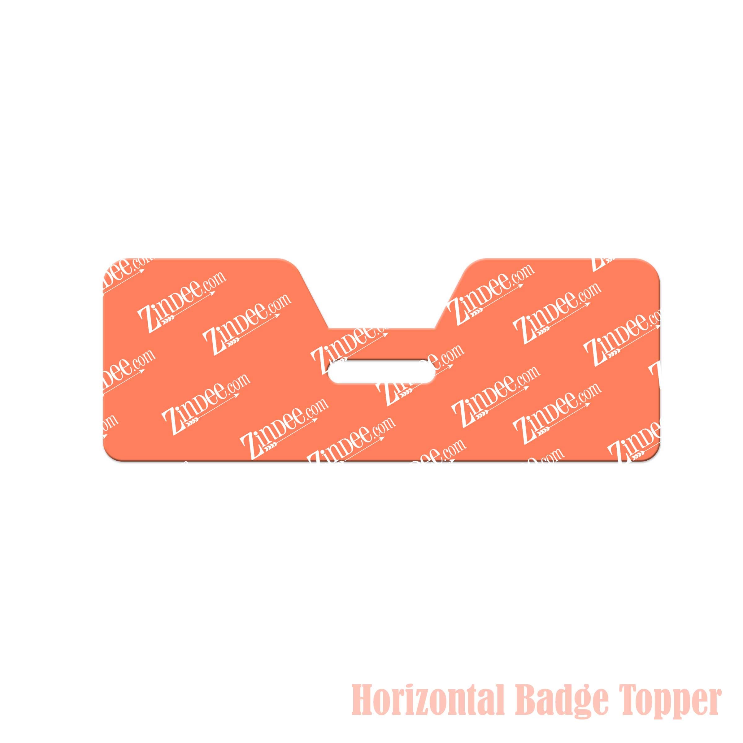 Double Tab Badge Topper (Horizontal) (lightweight acrylic)
