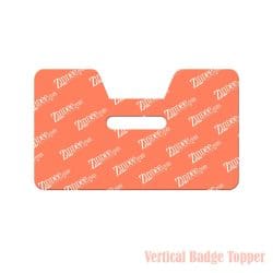 Double Tab Badge Topper (Vertical) (lightweight acrylic)