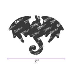 Alternative view of Dragon – Acrylic Keychain Blank (3") | Optional Sticker or UV DTF