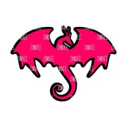 Dragon Acrylic Blank- Sticker- UV DTF (1.5 inch)