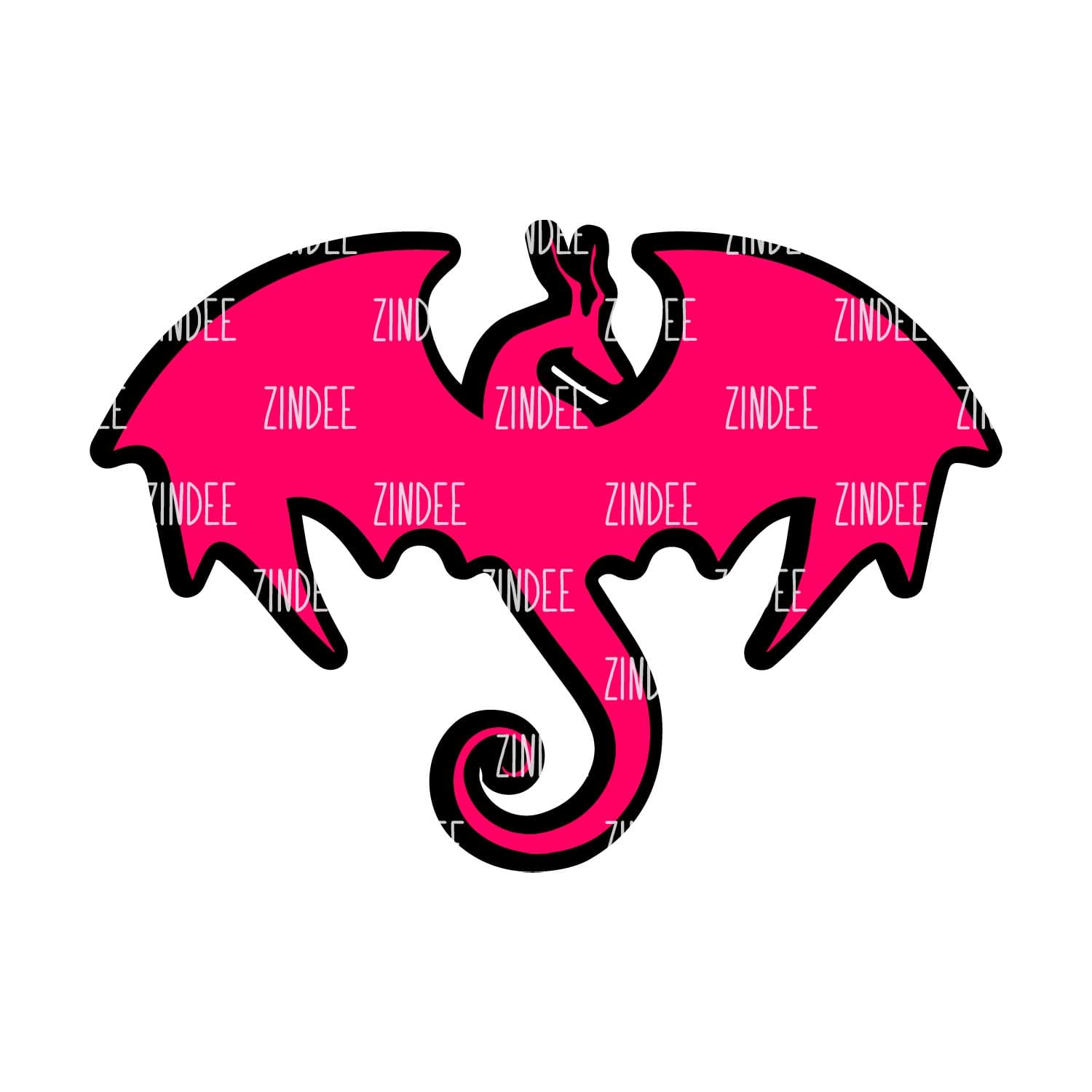 Dragon Acrylic Blank- Sticker- UV DTF (1.5 inch)
