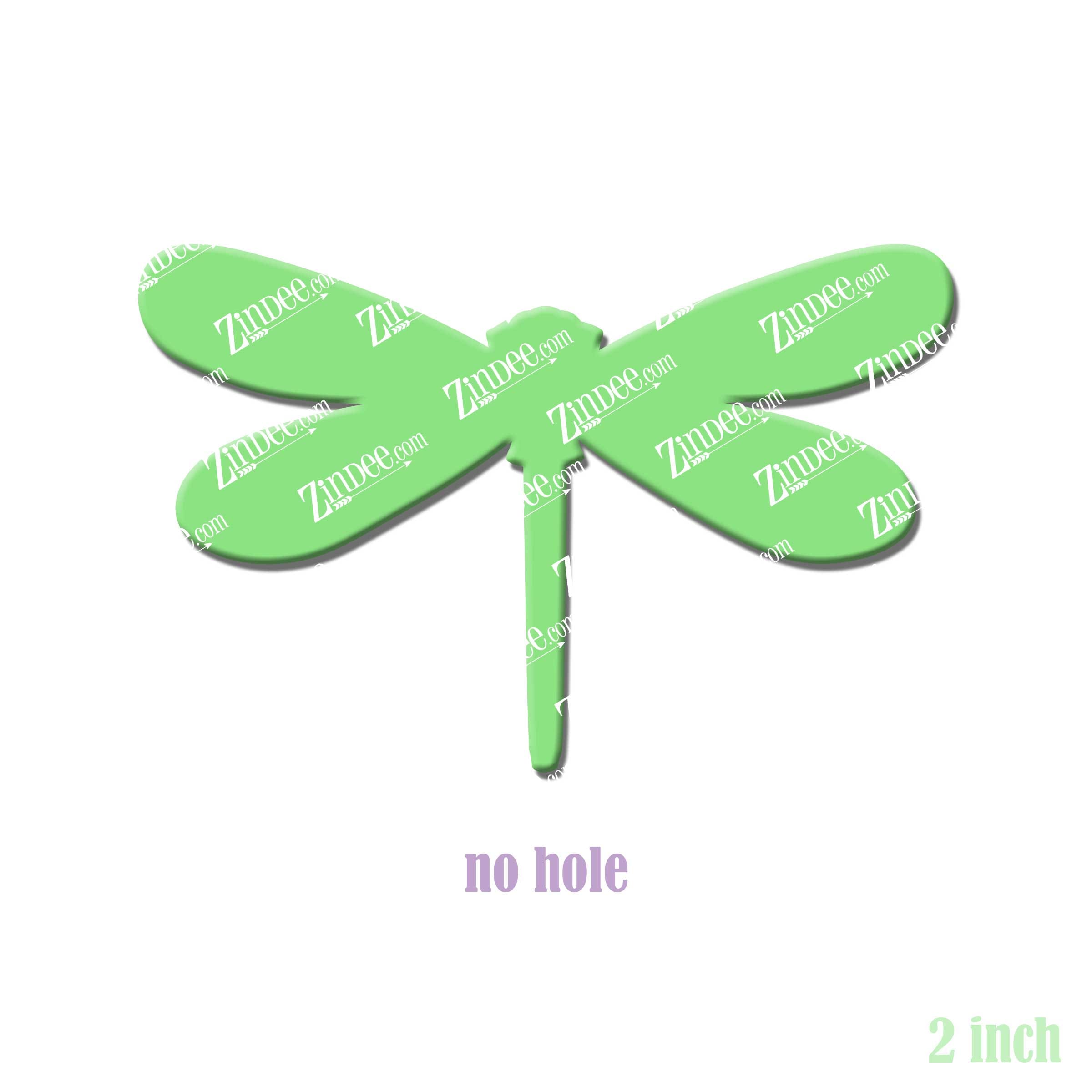 Alternative view of Dragonfly Acrylic Blank- Sticker- UV DTF (2 inch) NO HOLE