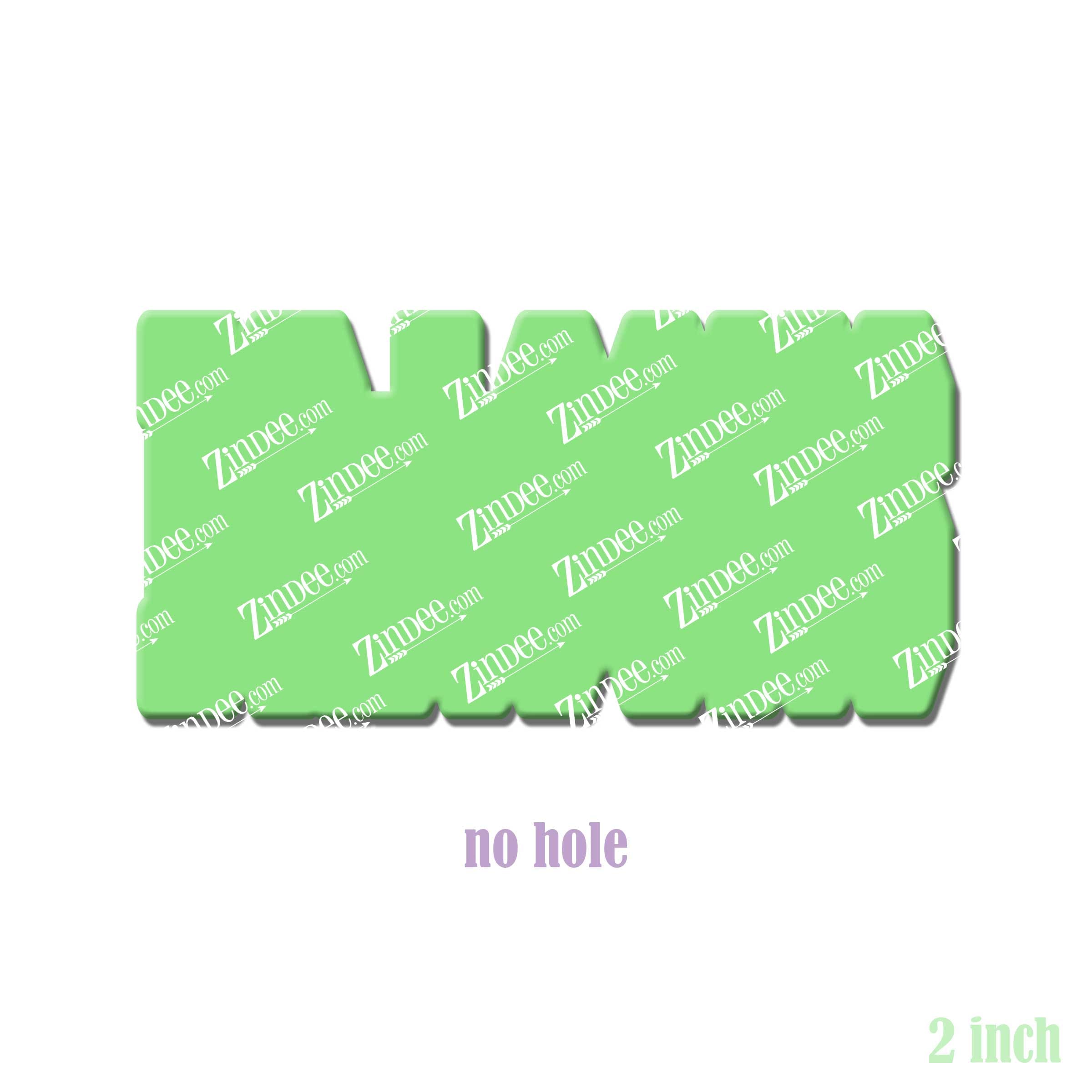 Dragons (word) acrylic blank (2 inch) NO HOLE (5 piece minimum)