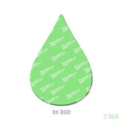 Alternative view of Droplet – Acrylic Badge Reel Blank (2") No Hole | Optional Sticker or UV DTF