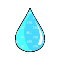Alternative view of Droplet 2 inch (lightweight acrylic) NO HOLE