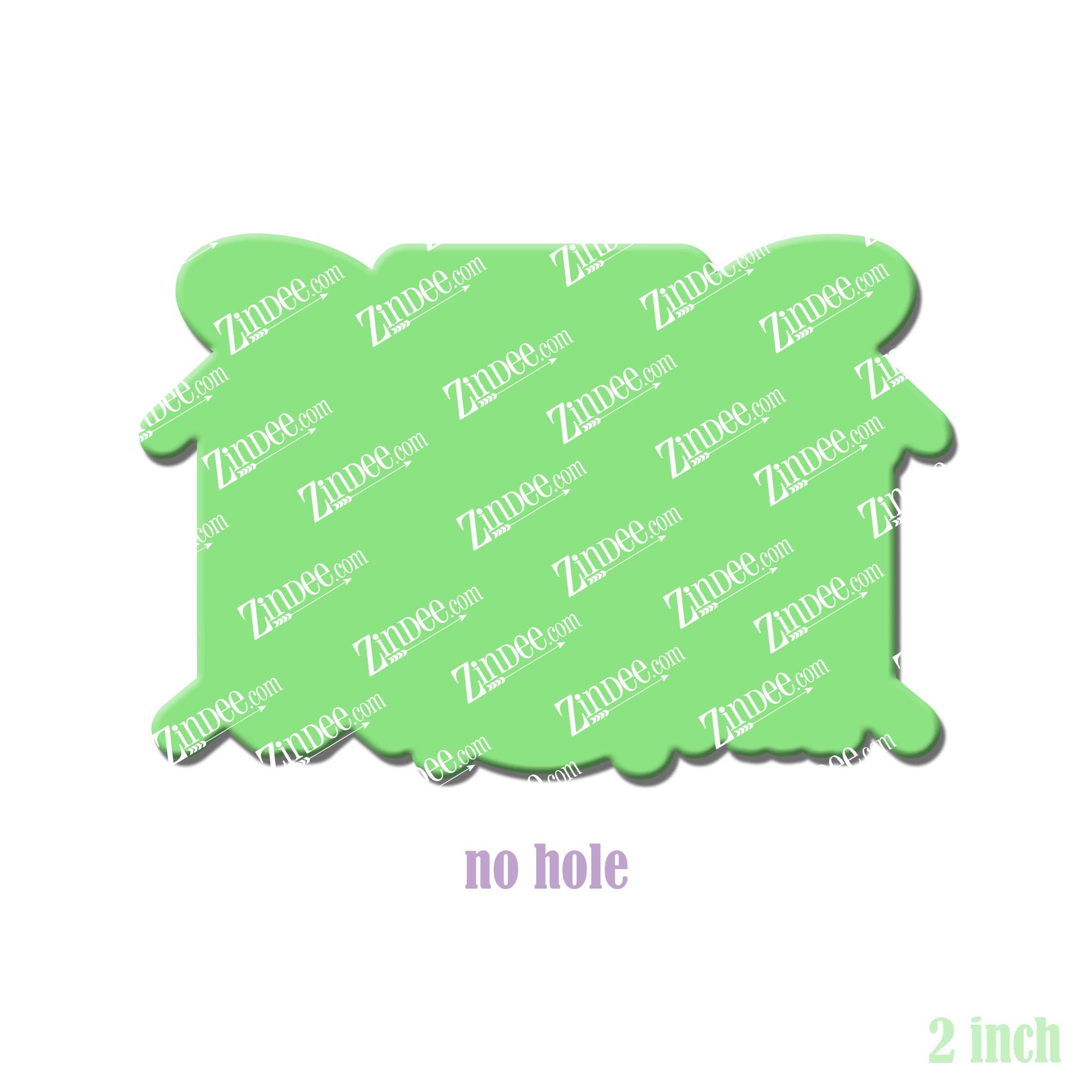 Drum Set acrylic blank (2 inch) NO HOLE (5 piece minimum)