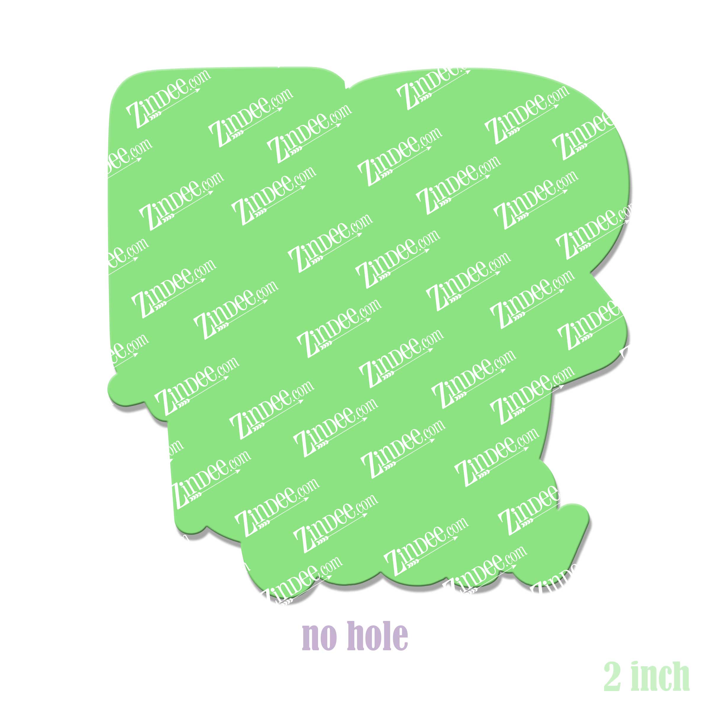 Alternative view of ER Tech Acrylic Blank- Sticker- UV DTF (2 inch) NO HOLE