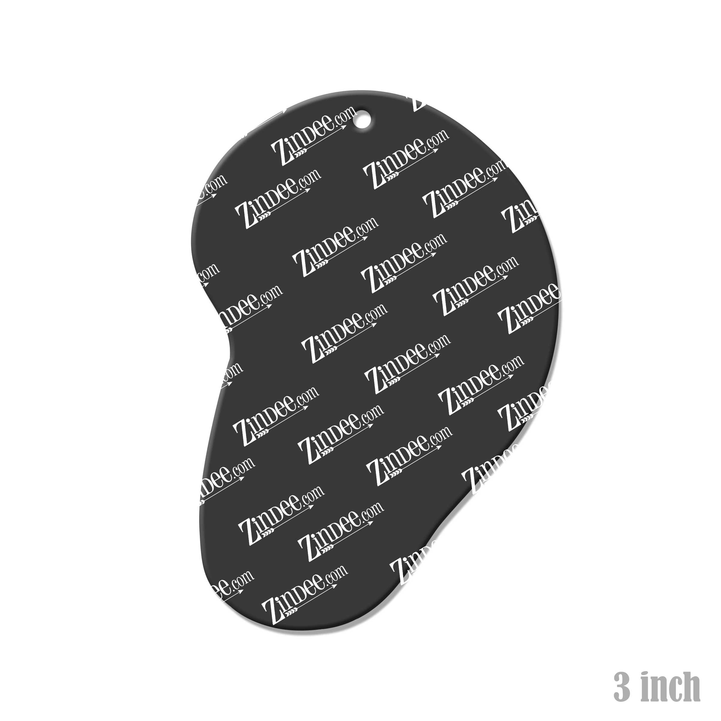 Ear acrylic blank (3 inch) (5 piece minimum)