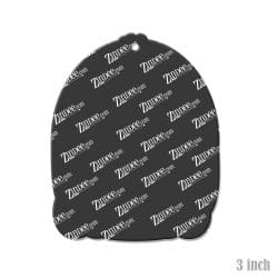 Alternative view of Easter Basket with Chick – Acrylic Keychain Blank (3") | Optional Sticker or UV DTF
