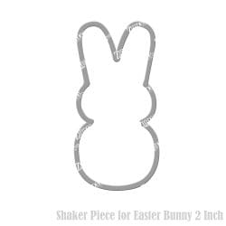 Easter Bunny Shaker Piece (2 inch)