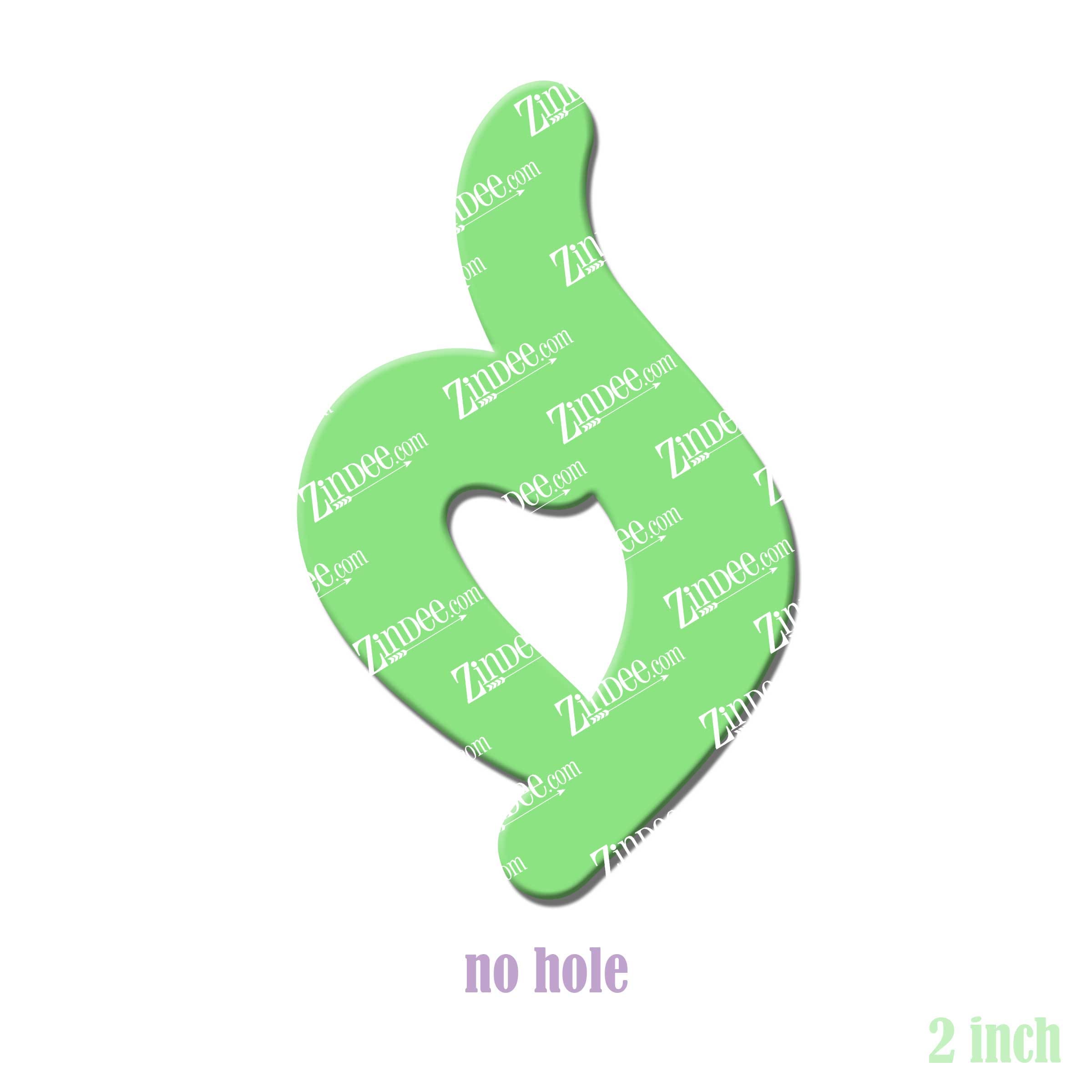 Eating Disorder Recovery Symbol acrylic blank (2 inch) NO HOLE (10 PIECE MINIMUM)