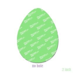 Alternative view of Egg – Acrylic Badge Reel Blank (2") No Hole | Optional Sticker or UV DTF