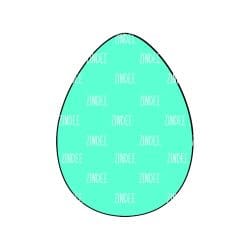 Alternative view of Egg 2 inch (lightweight acrylic) NO HOLE