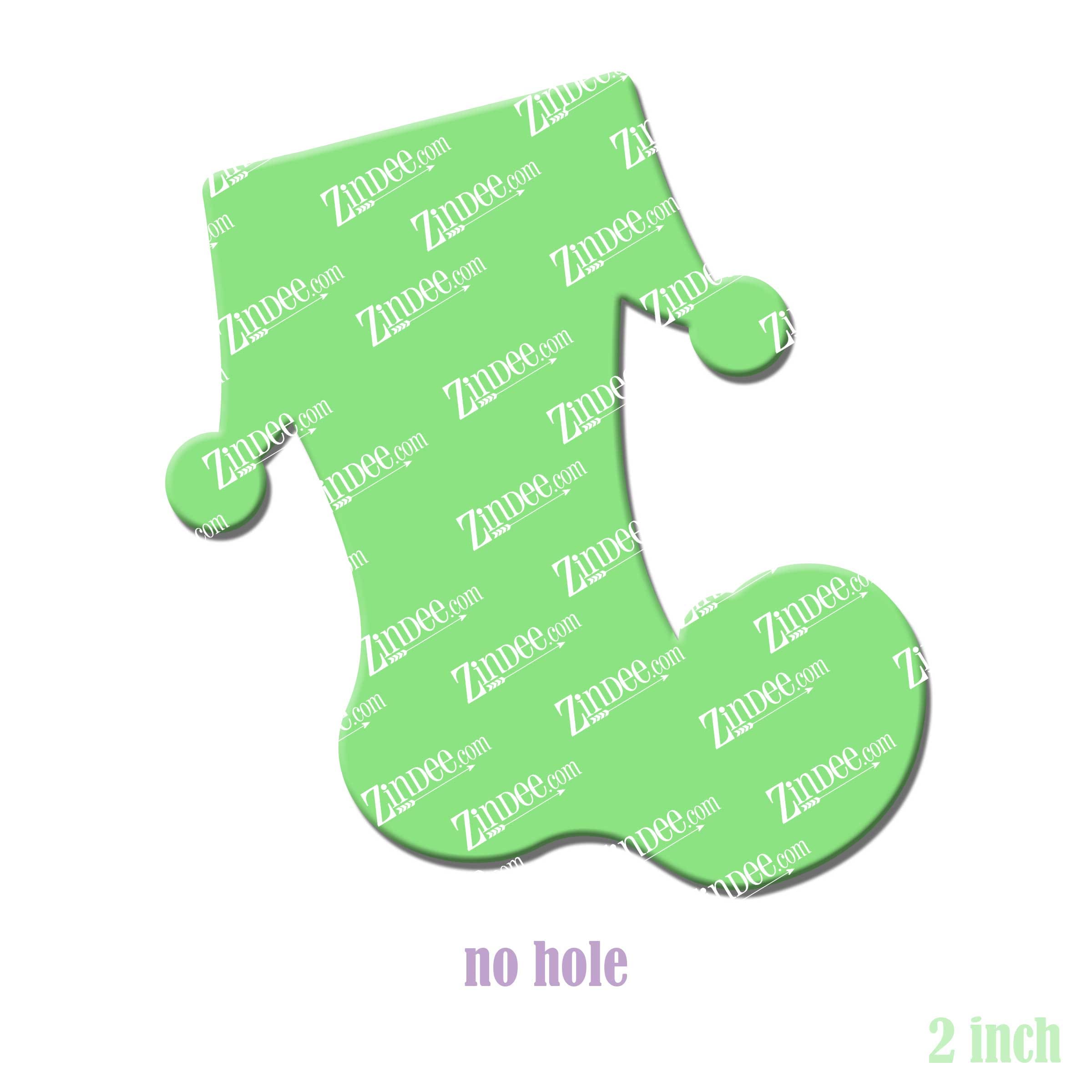 Alternative view of Elf Shoe Acrylic Blank- Sticker- UV DTF (2 inch) NO HOLE
