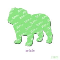 English Bulldog acrylic blank (2 inch) NO HOLE