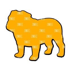 Alternative view of English Bulldog acrylic blank (3 inch)