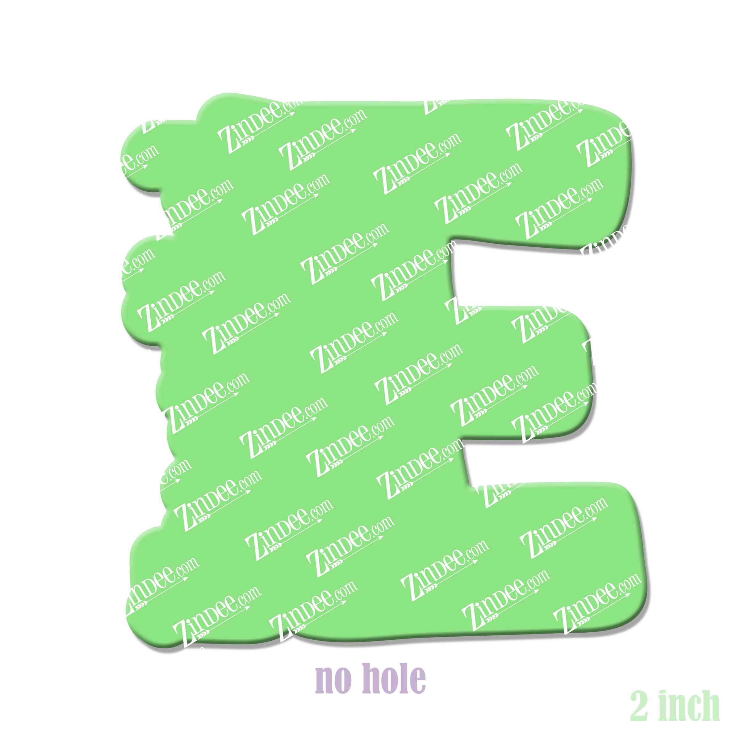 Essential Monogram acrylic blank (2 inch) NO HOLE