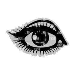 Eye – Acrylic Badge Reel Blank (2") No Hole | Optional Sticker or UV DTF