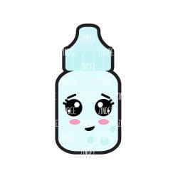 Eyedrop Bottle – Acrylic Badge Reel Blank (2") No Hole | Optional Sticker or UV DTF