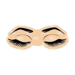 Alternative view of Eyelashes acrylic blank (2 inch) NO HOLE