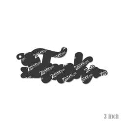 F Word Arrow acrylic blank (3 inch)