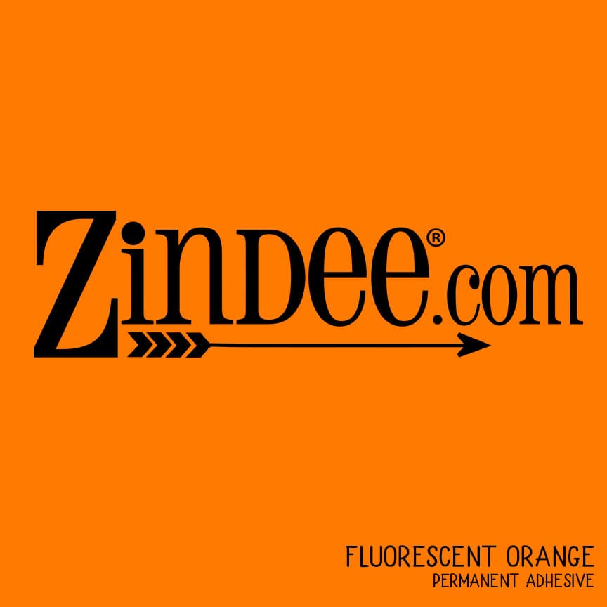 Fluorescent Orange (Adhesive Vinyl)