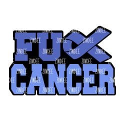 FU Cancer – Acrylic Badge Reel Blank (2") No Hole | Optional Sticker or UV DTF