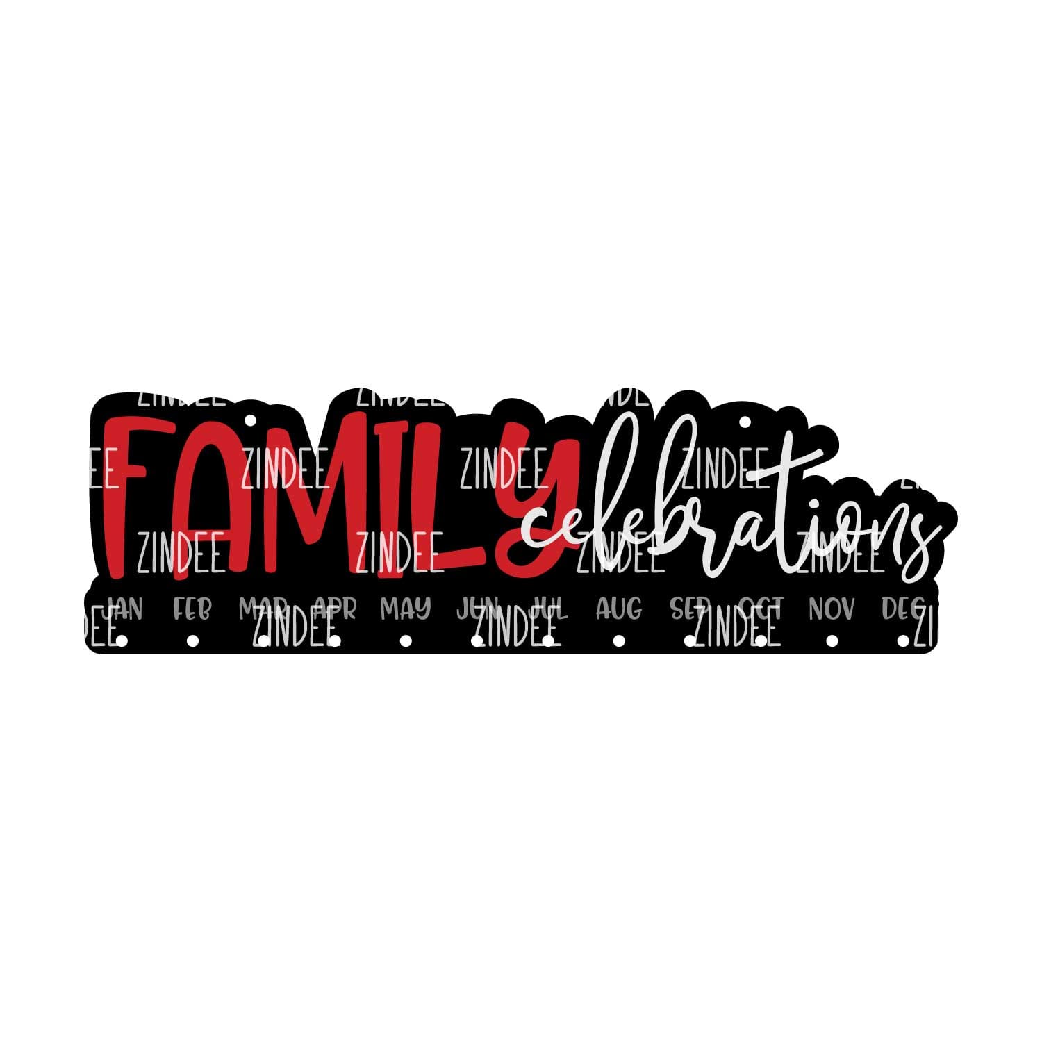 Alternative view of Family Celebration Sign 14.5"
