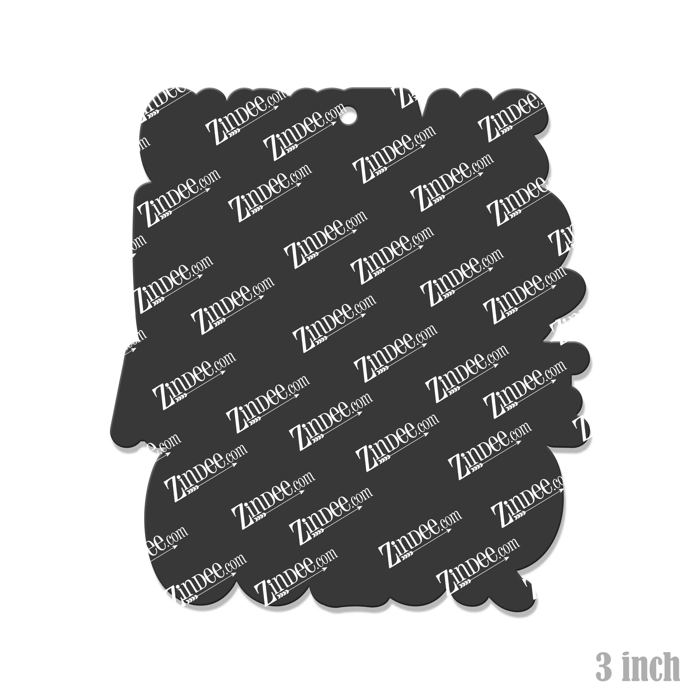 Favorite Color Christmas Acrylic Blank- Sticker- UV DTF (3 inch) - Image 2