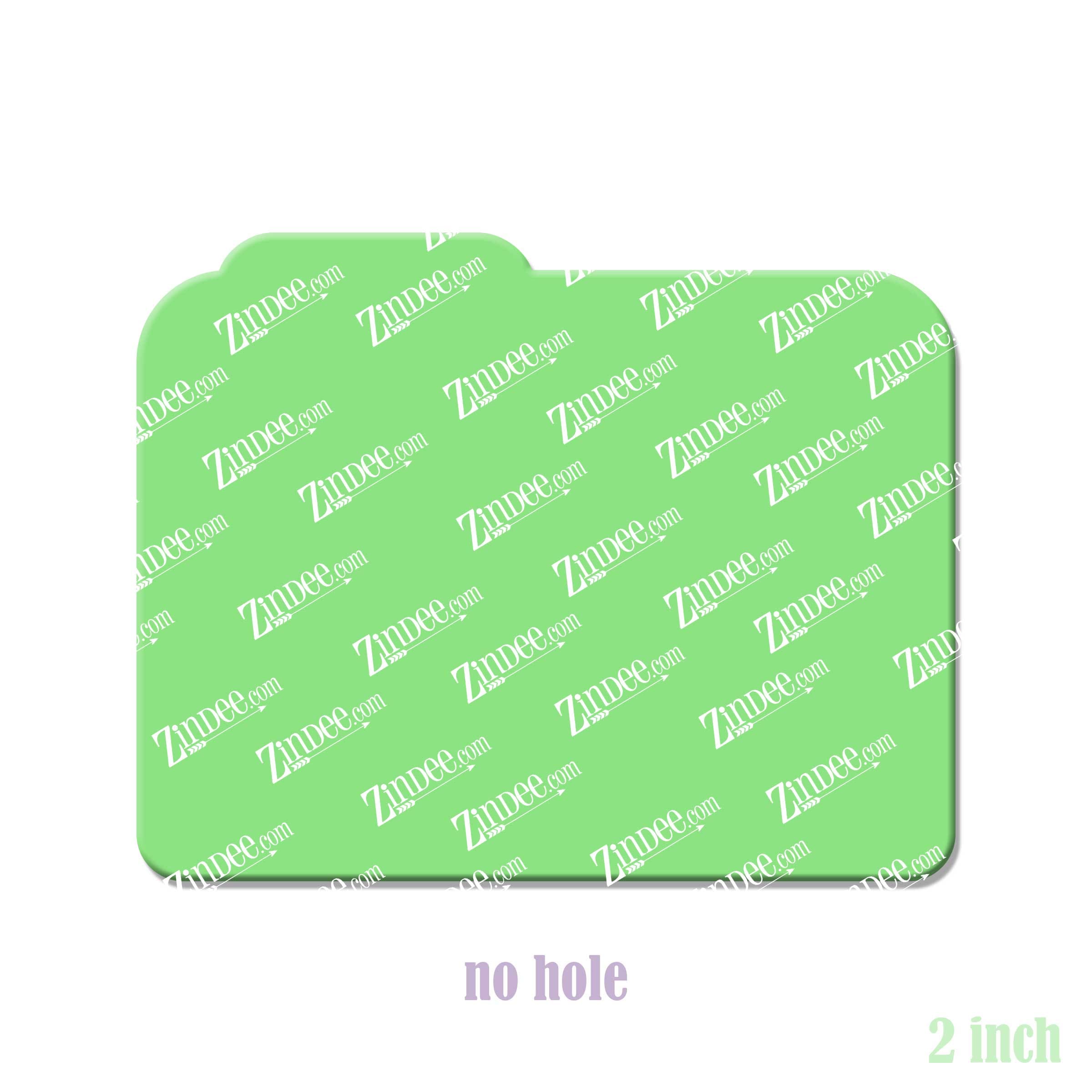 Alternative view of File Folder Acrylic Blank- Sticker- UV DTF (2 inch) NO HOLE