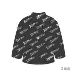 Alternative view of Fire Fighter Jacket – Acrylic Keychain Blank (3") | Optional Sticker or UV DTF