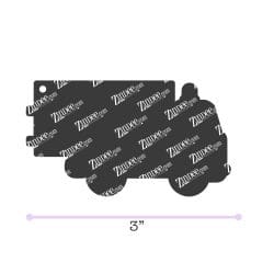 Alternative view of Fire Truck – Acrylic Keychain Blank (3") | Optional Sticker or UV DTF