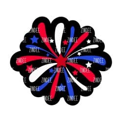 Firework – Acrylic Badge Reel Blank (2") No Hole | Optional Sticker or UV DTF