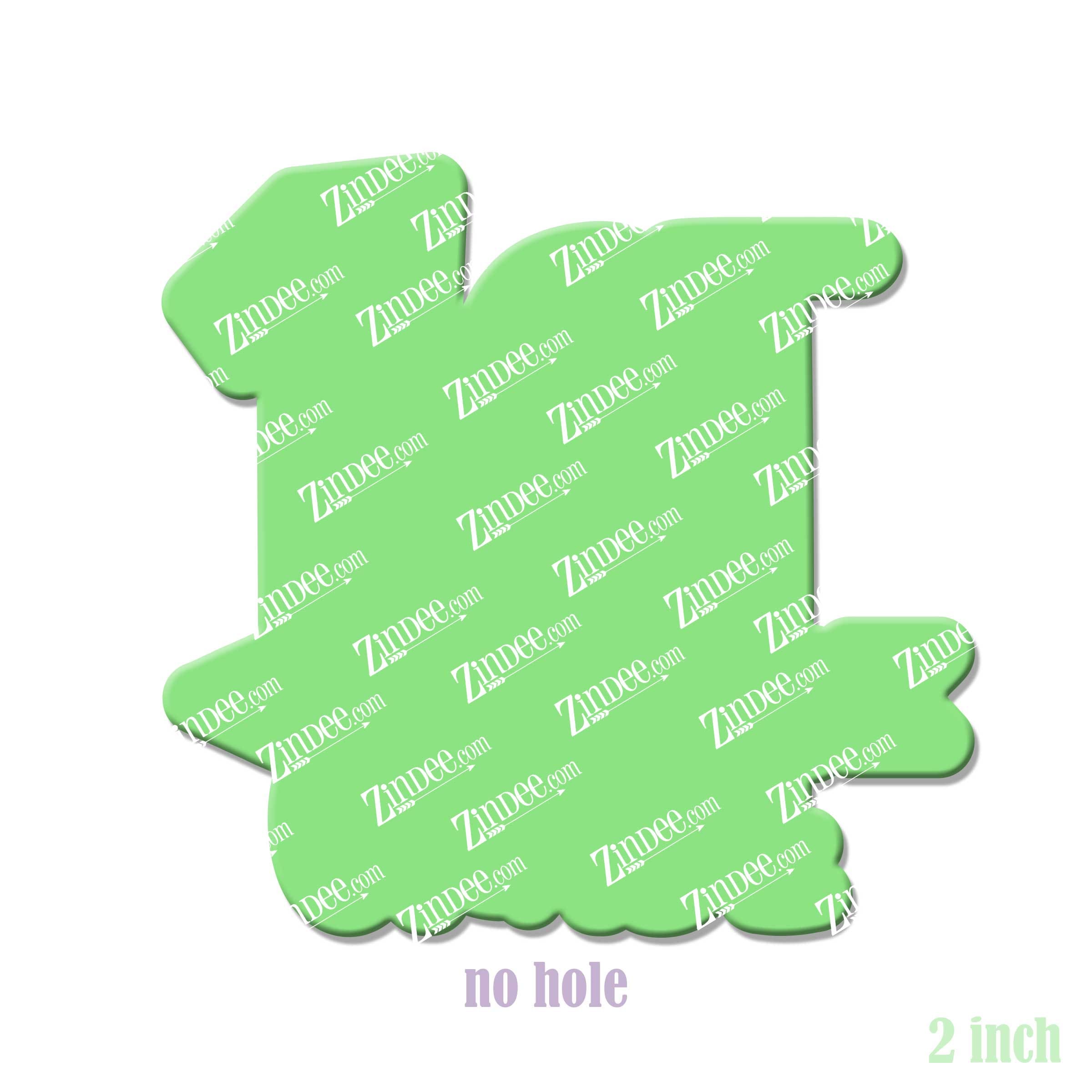 Alternative view of First Grade Acrylic Blank- Sticker- UV DTF (2 inch) NO HOLE