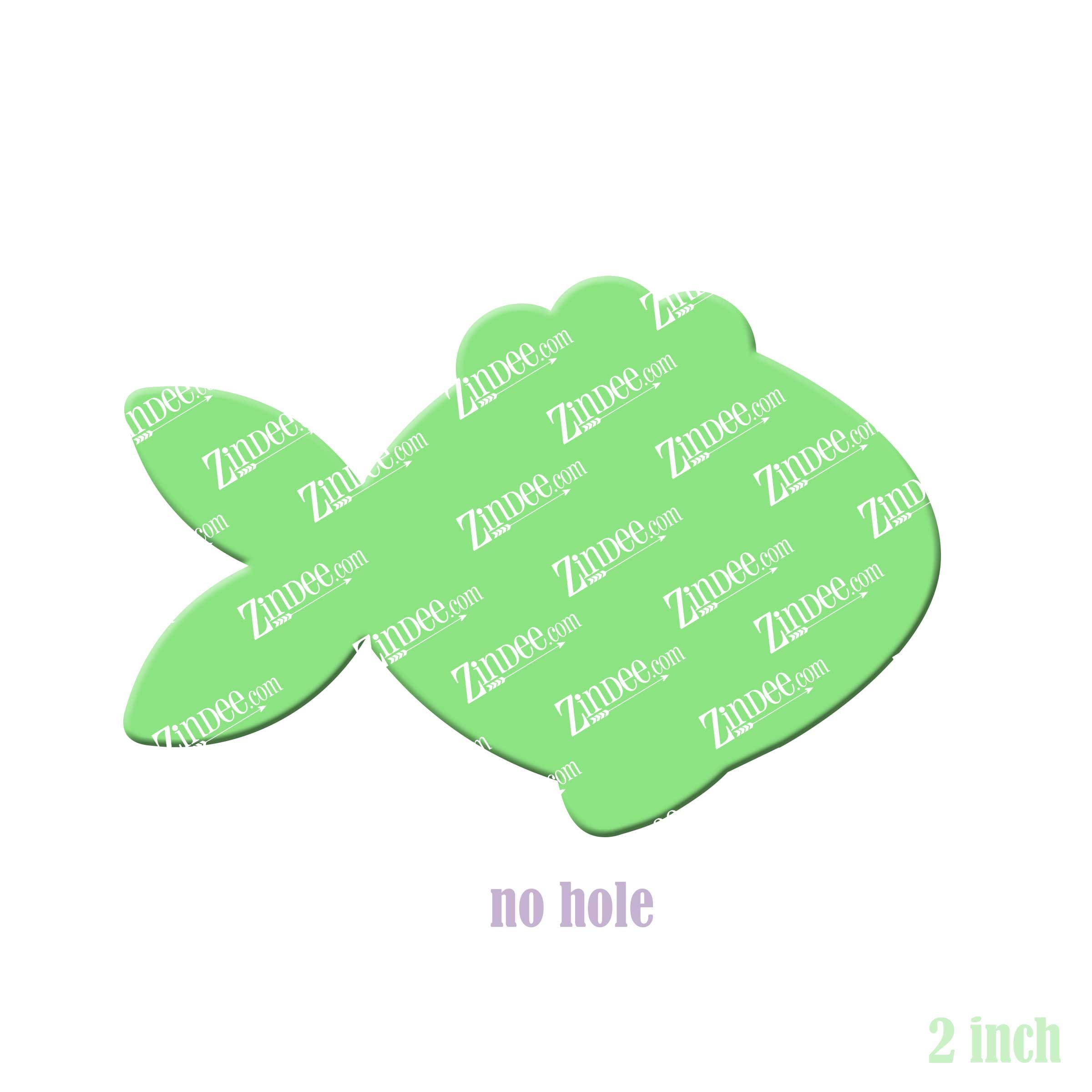 Alternative view of Fish Acrylic Blank- Sticker- UV DTF (2 inch) NO HOLE