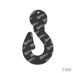Alternative view of Fish Hook – Acrylic Keychain Blank (3") | Optional Sticker or UV DTF