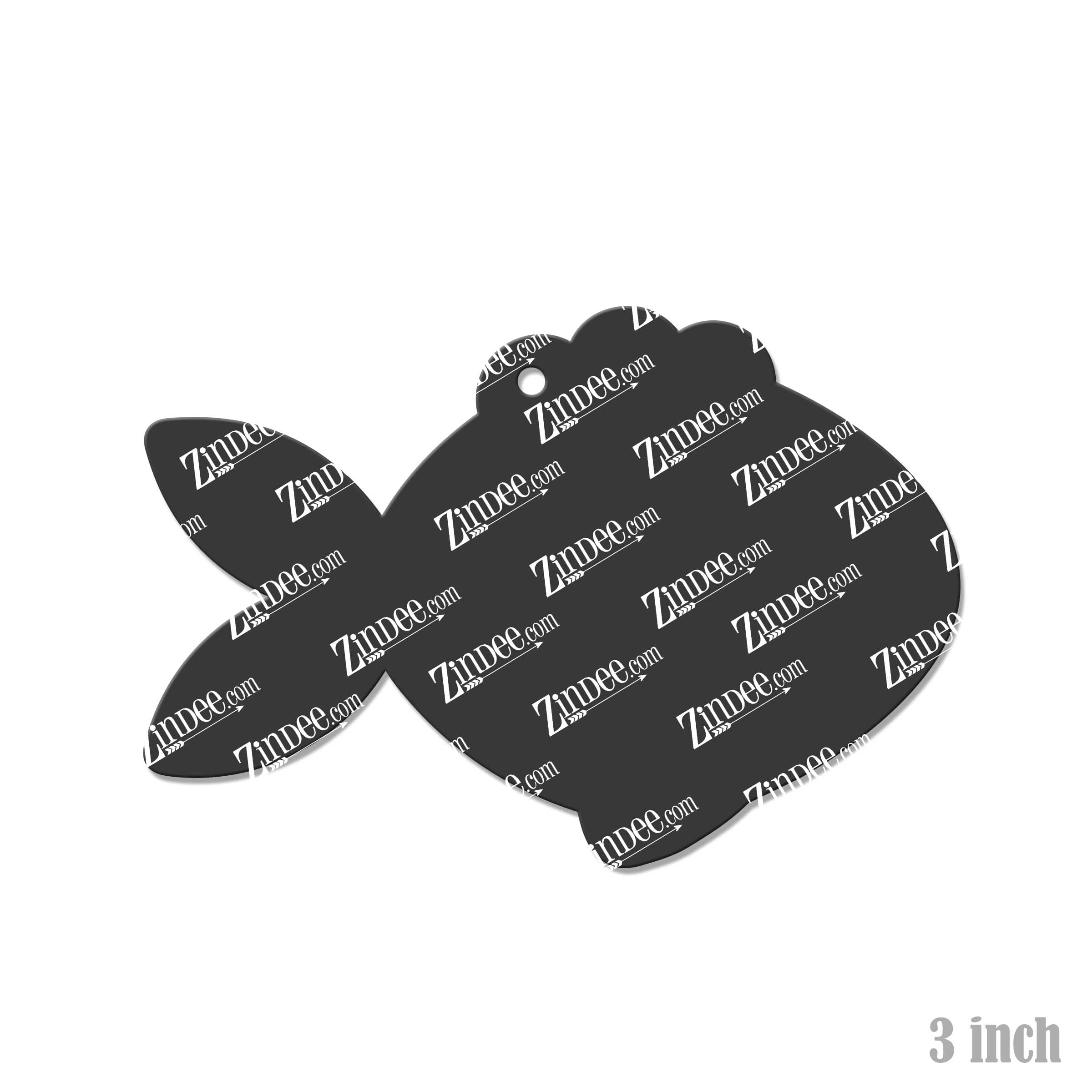 Alternative view of Fish Acrylic Blank- Sticker- UV DTF (3 inch)