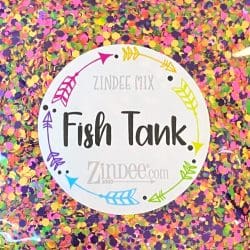 Fish Tank Polyester Glitter (BAG) ZINDEE MIX