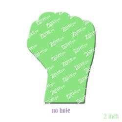 Fist acrylic blank (2 inch) NO HOLE (10 PIECE MINIMUM)