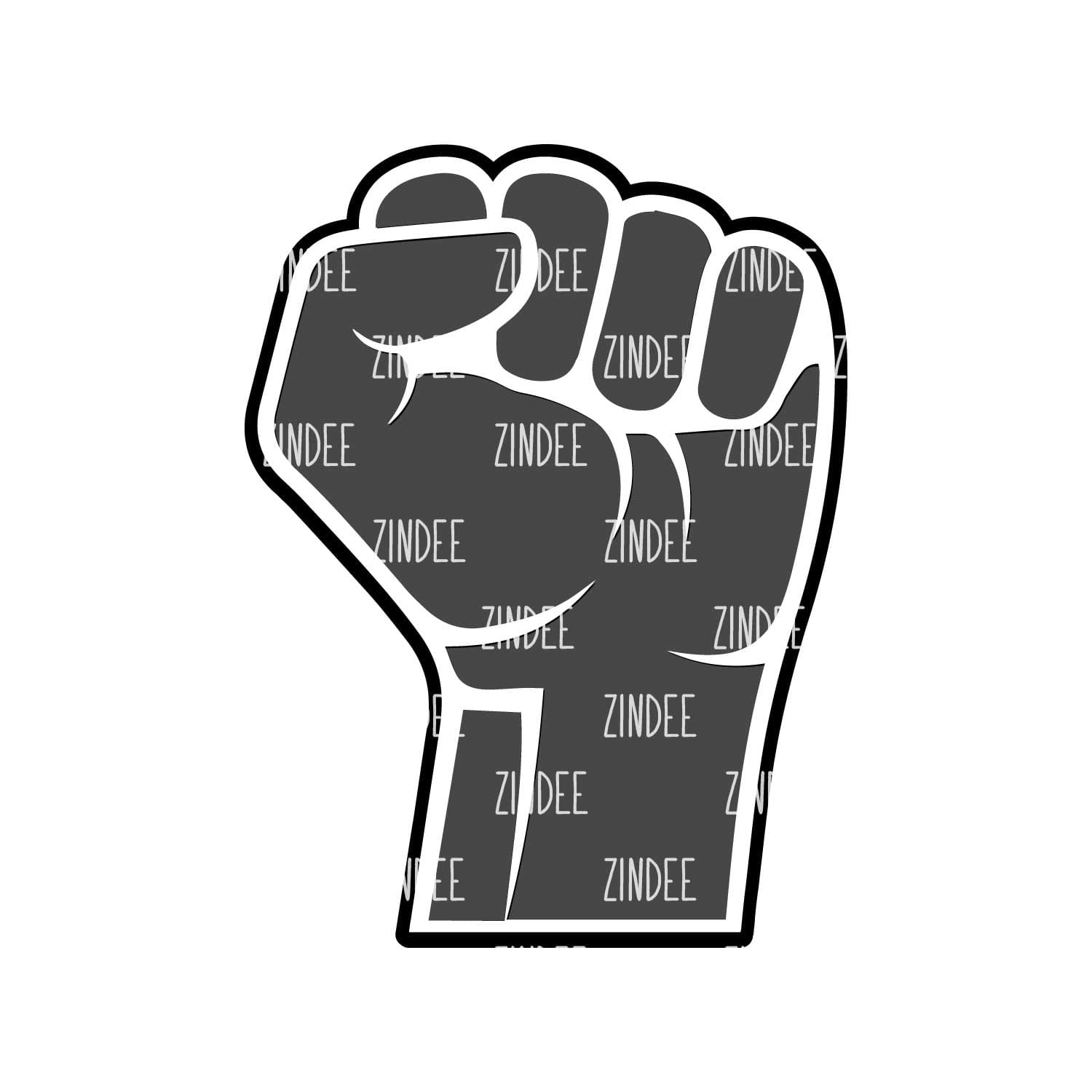 Alternative view of Fist acrylic blank (2 inch) NO HOLE (10 PIECE MINIMUM)