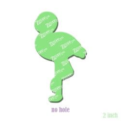 Alternative view of Flamingo – Acrylic Badge Reel Blank (2") No Hole | Optional Sticker or UV DTF